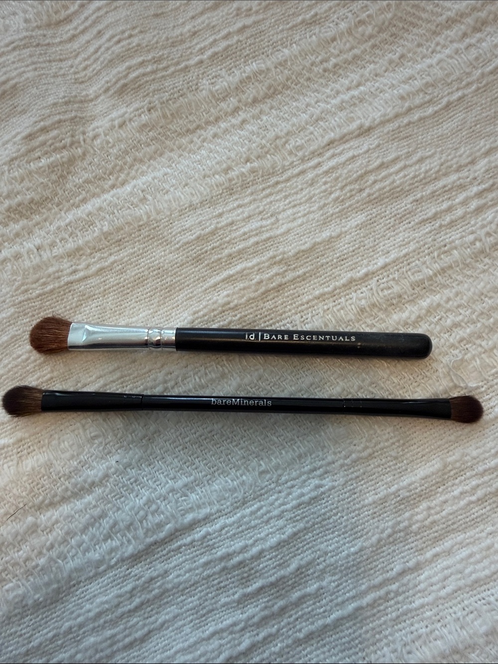 bareMinerals Makeup Brush Set - Black Handles & Brown Bristles, Set of 4, GUC - Picture 5 of 6